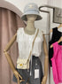MATINEE Lace Border Drawn String Collar Tops